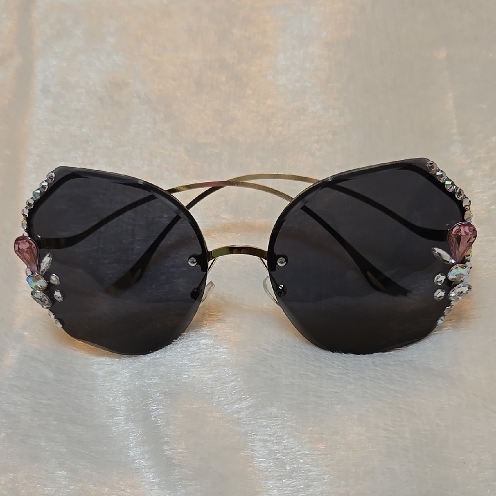 Embellished Black Sunglasses
